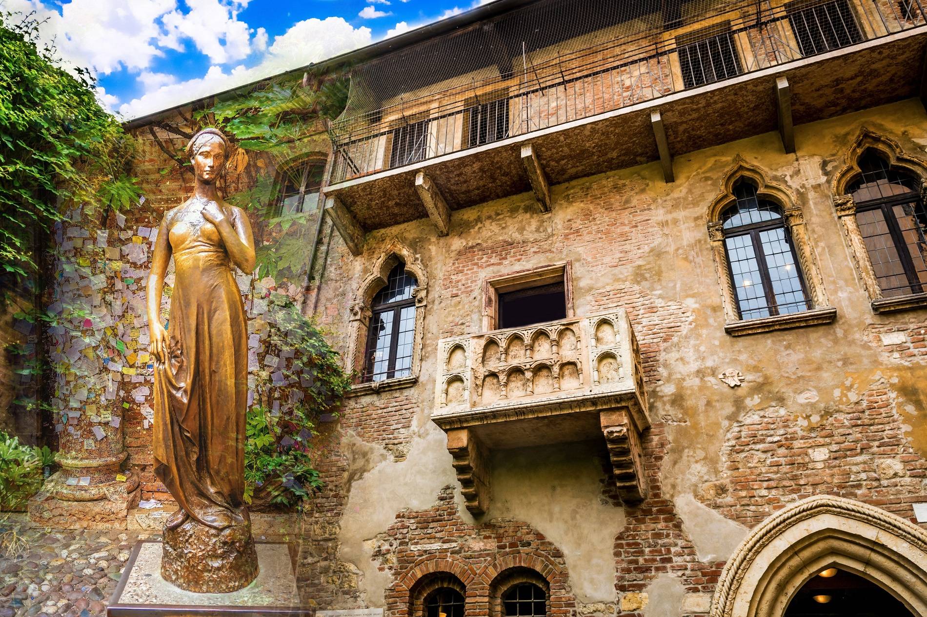 het balkon van Romeo & Julia in Verona